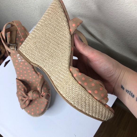Splendid Polka Dot Espadrille Wedges - Picture 5 of 8
